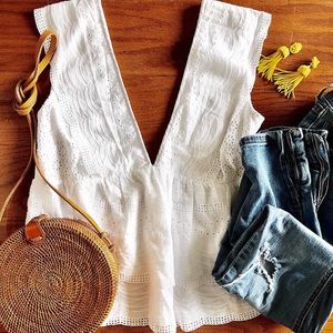 Gianni Bini “Diana” eyelet tank